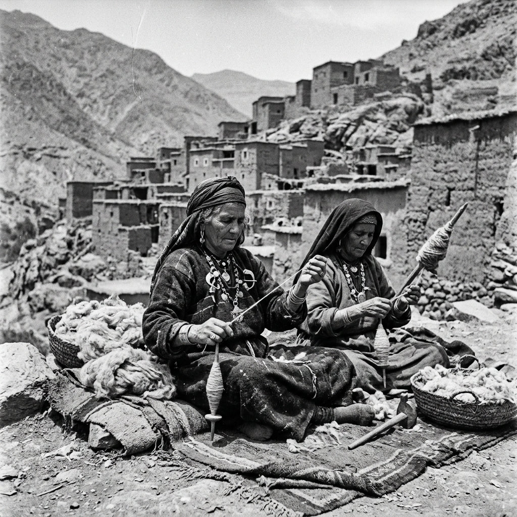 T03_P07 Atlas Mountain Beni Ourain Weaver